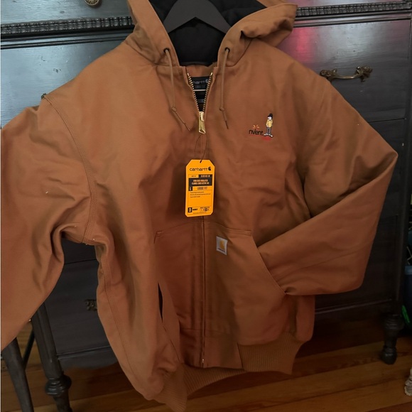 Carhartt Brown Men's Hooded Jacket new - Picture 2 of 9